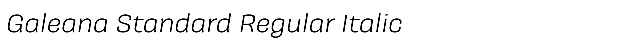 Galeana Standard Regular Italic image